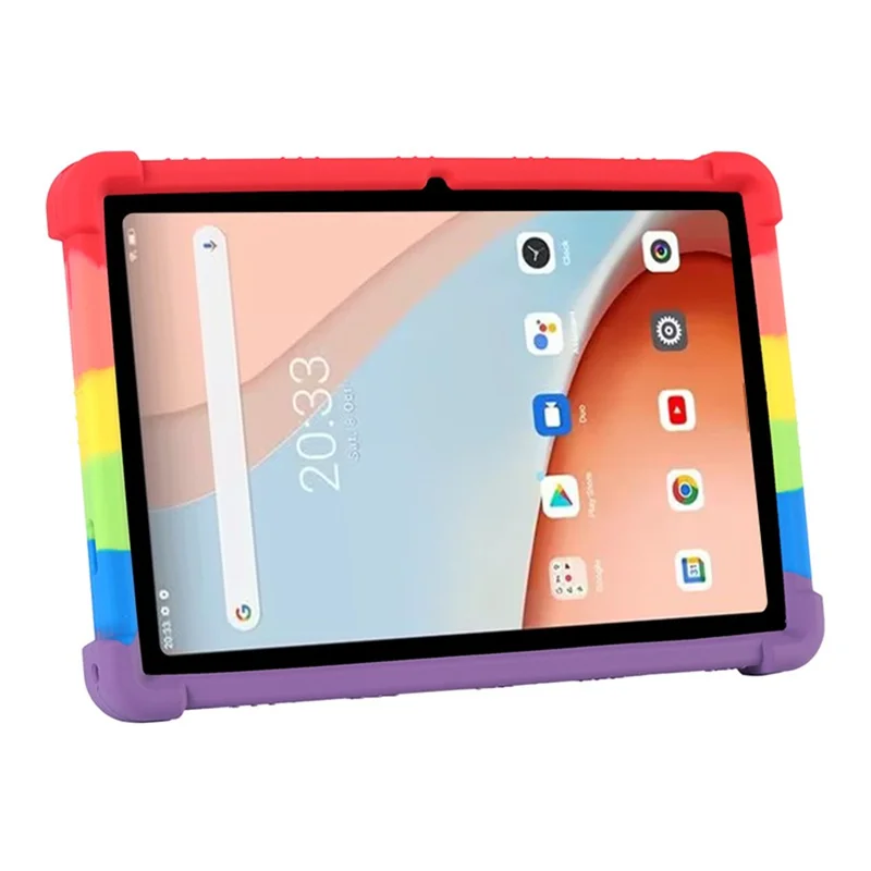 For Blackview Tab 7 WiFi Anti-Scratch Tablet Protective Cover Shockproof Silicone Case with Kickstand - Multi-color