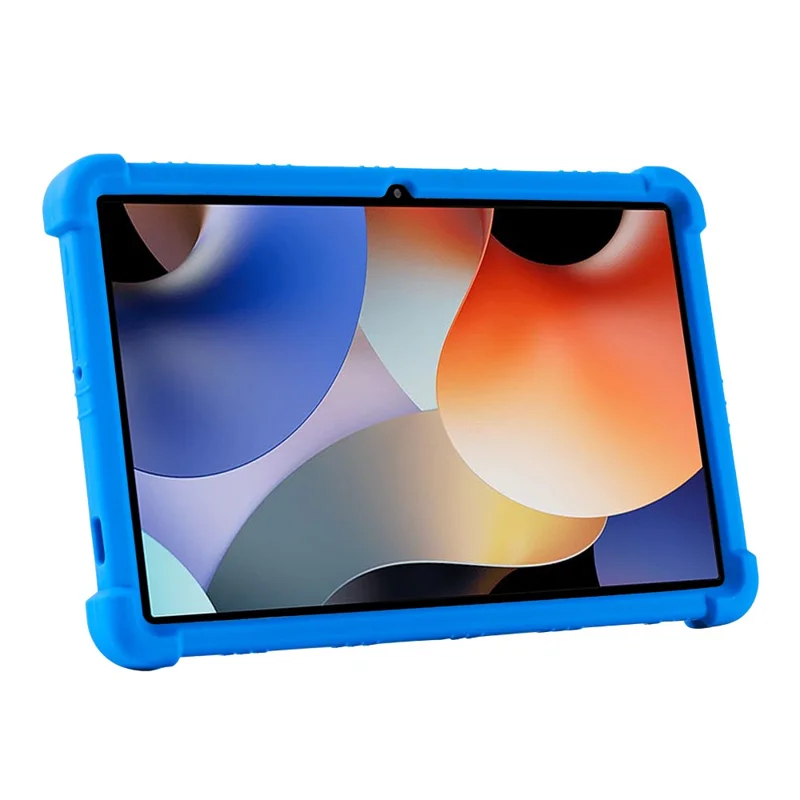 Für Blackview Oscal Pad 10 Silikon-Tablet-Cover, Ständer-Design, stoßfest, schützende Hülle - Rose