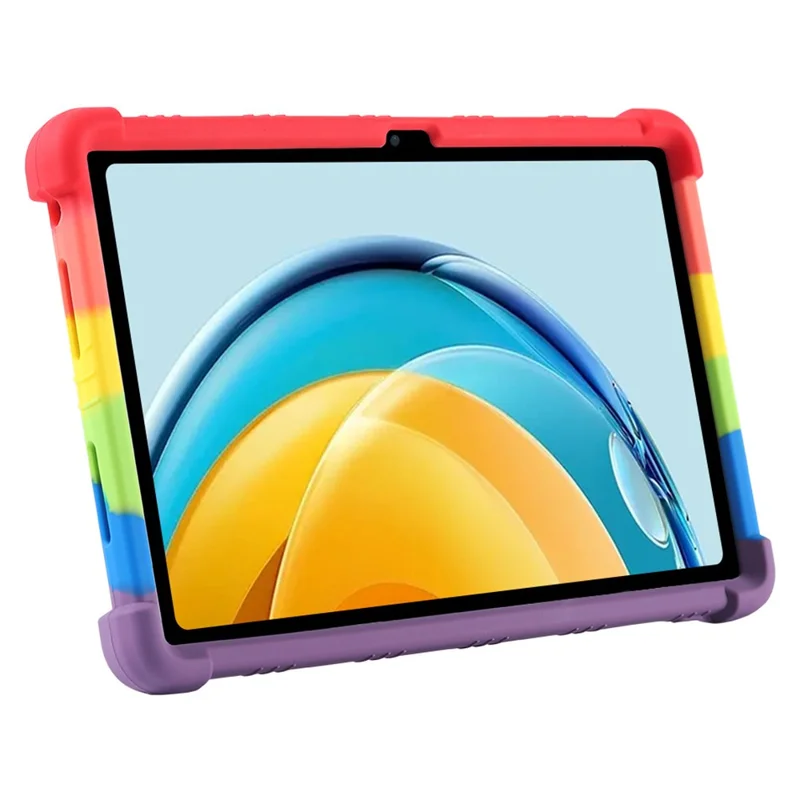 Für Huawei MatePad SE 10.4 Zoll 2022 Stoßfeste Tablet-Hülle, weiche Silikon-Hülle mit Ständer - Rose