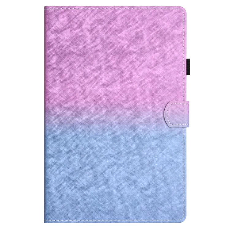 For iPad Air (2013) / Air 2 / iPad 9.7-inch (2017) / (2018) Tablet Case PU Leather Protective Cover with Card Holder - Purple Blue Gradient