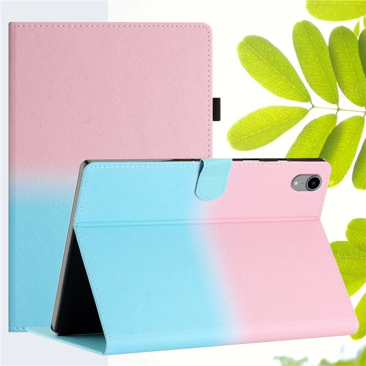 Für Ipad Pro 11 (2018) /(2020) / Ipad Air (2020) /(2022) Ablauf PU Leder Tablet Hülle Kartenhalter Ständer Folio Smart Cover - Pink Blue Gradient