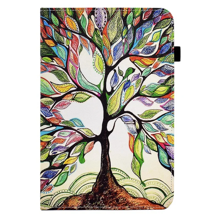 Custodia con supporto per stampa di pattern per Huawei MatePad T 10S da 10,1 pollici / MatePad T 10 da 9,7 pollici, antiurto, con fascia elastica - Albero della vita