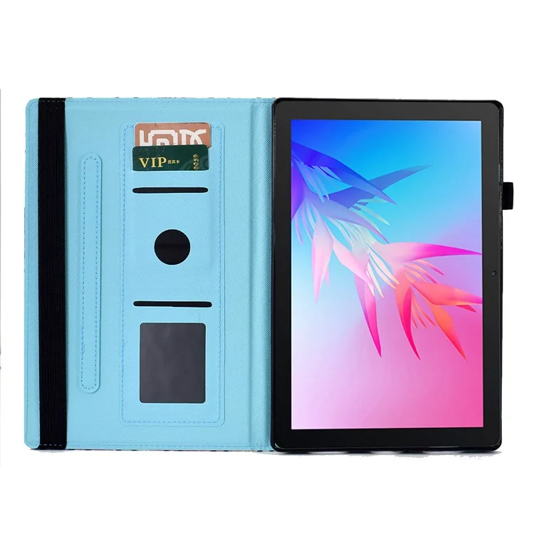 Custodia con supporto per stampa di pattern per Huawei MatePad T 10S da 10,1 pollici / MatePad T 10 da 9,7 pollici, antiurto, con fascia elastica - Albero della vita