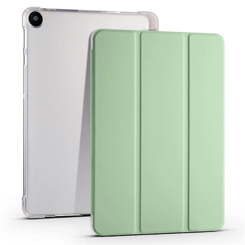 Funda para Huawei MatePad SE de 10.4 pulgadas, con soporte plegable de triple posición, tapa de cuero sintético y ranura para lápiz - Verde Matcha