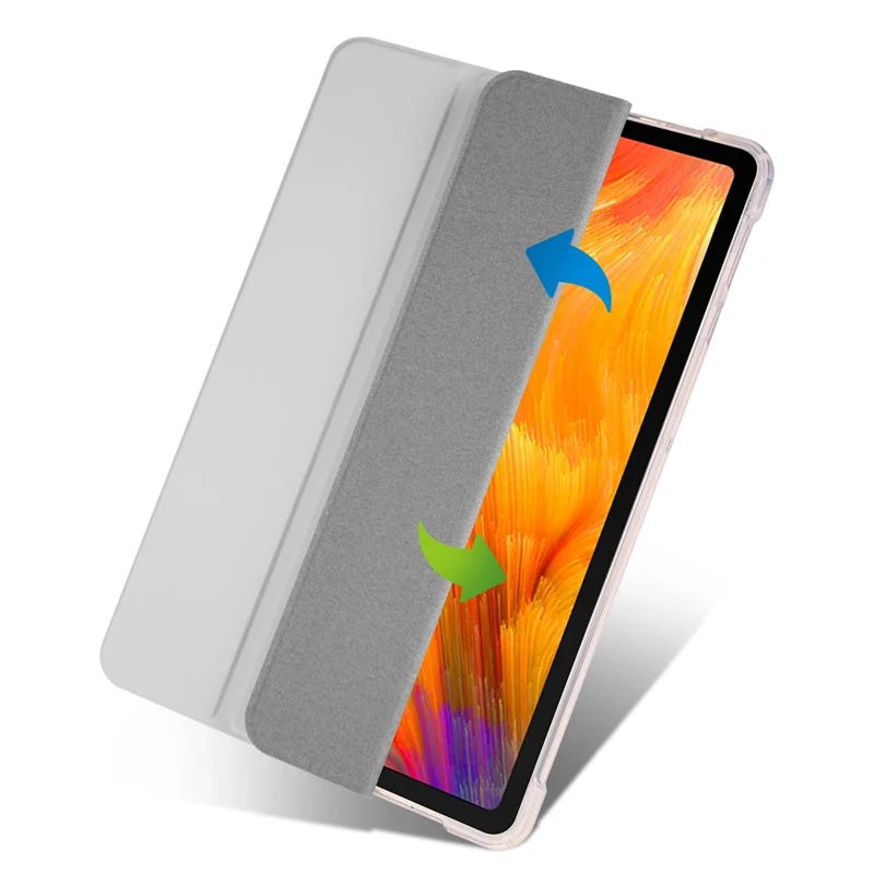 Для Huawei MatePad SE 10.4-дюймовый чехол с подставкой Tri-Fold Stand Tablet PU Leather Cover с отсеком для карандаша - Серый