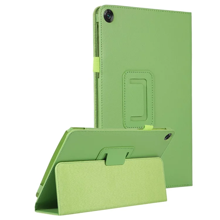 Pour Huawei Matepad SE 10,4 Pouces de Tablette Folio de Tablette pu en Cuir Litchi Couverture de Support de Texture - Vert