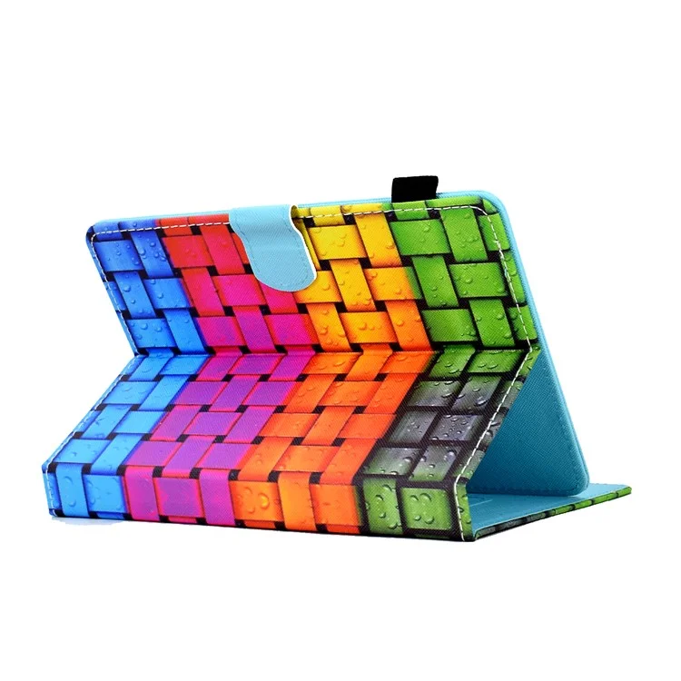 Per Tablet da 7,5-8,5 Pollici Smart PU Flip Copertina Flip Pattern Cesti - Striscia a Maglia