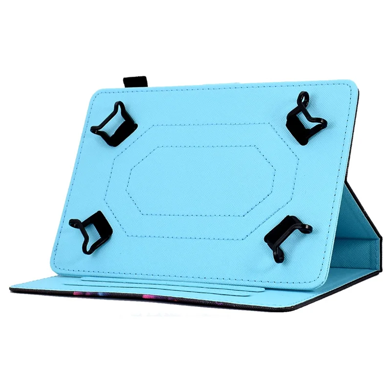 Universal Case for 9.5-10.5 inch Tablet Leather Flip Cover Pattern Printed Anti-Drop Shockproof Case - Colorful Tiger