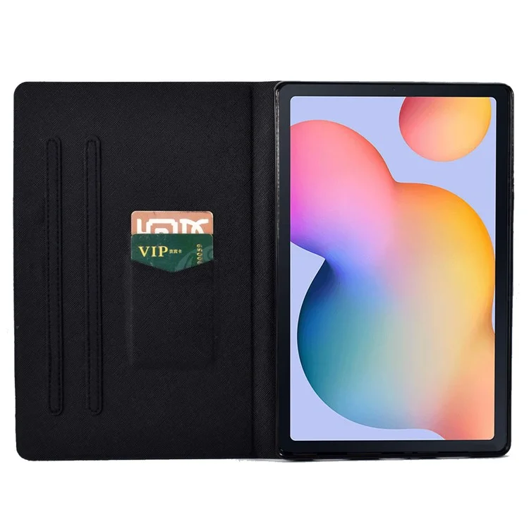 Leather Flip Cover for Samsung Galaxy Tab S6 Lite (2024) / S6 Lite (2022) / S6 Lite (2020) (SM-P610 / 615) Case Pattern Printed - Skull