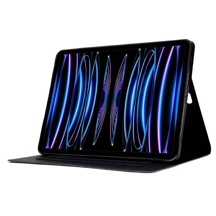 Pour iPad Pro 11 (2020) / (2021) / (2022) / iPad Air 11 (2024) / Air (2020) / (2022) Housse en cuir PU avec motif imprimé - Girafe