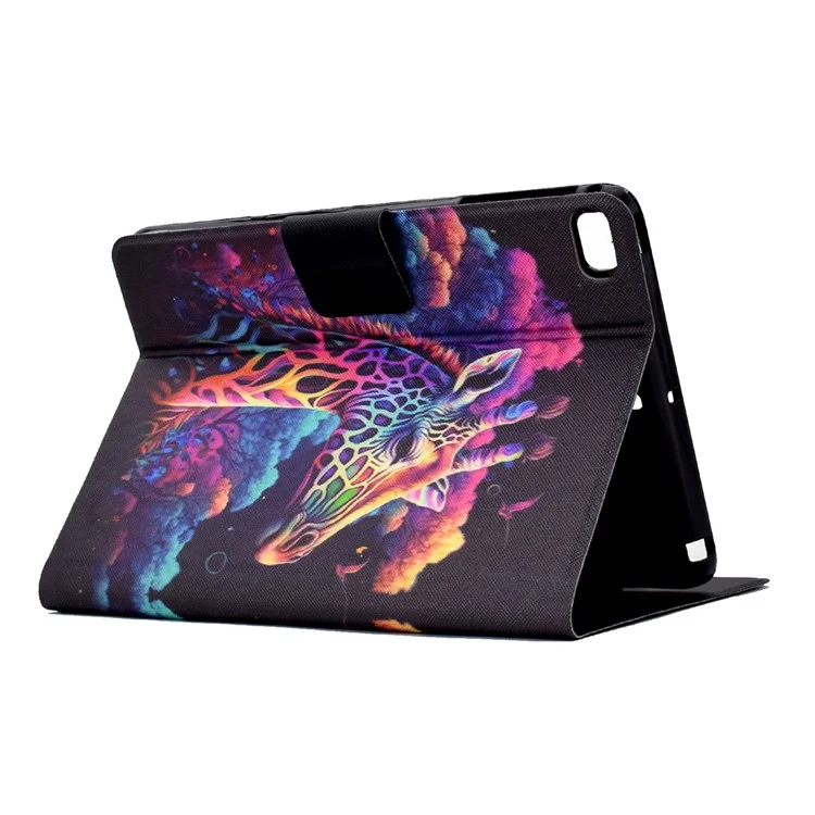 Para iPad mini (2019) de 7.9 pulgadas / mini 4 / 3 / 2 / Funda de cuero para tableta iPad mini Patrón de impresión Soporte para tarjeta Cubierta - Jirafa