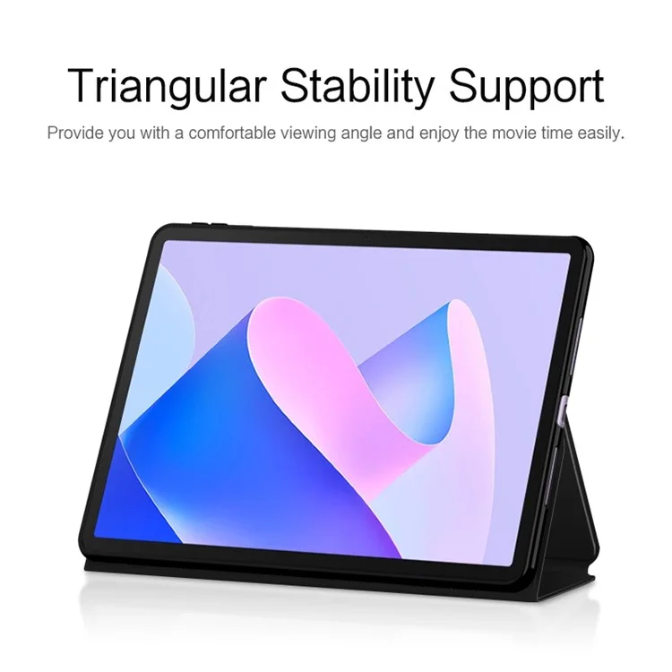 PU Leather Case for Huawei MatePad 11 (2023) Protective Flip Tablet Cover with Stand - Black