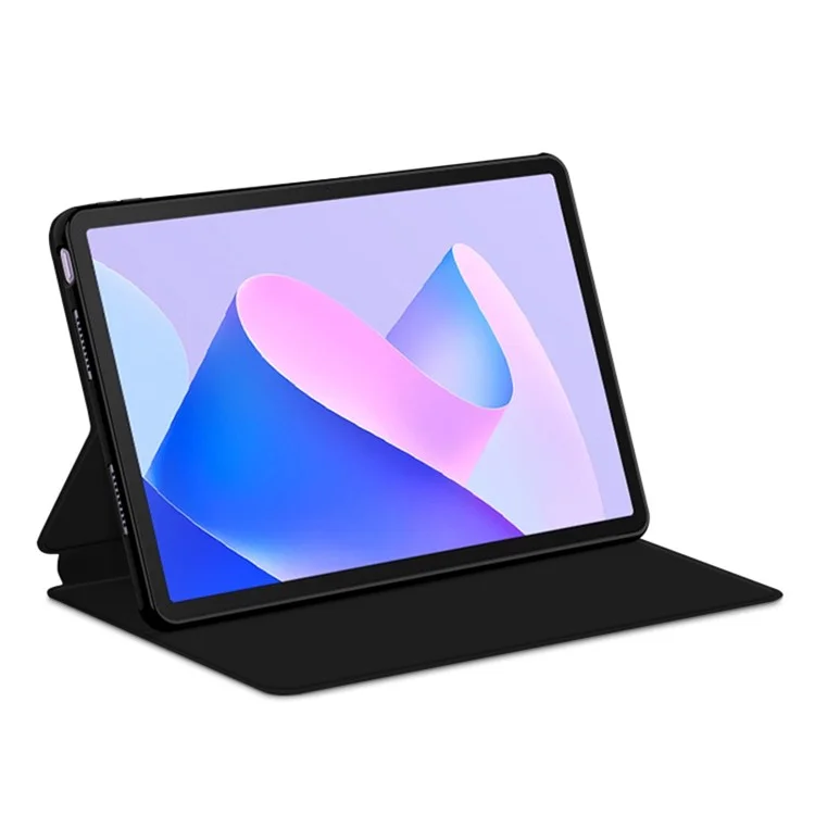 PU Leather Case for Huawei MatePad 11 (2023) Protective Flip Tablet Cover with Stand - Black