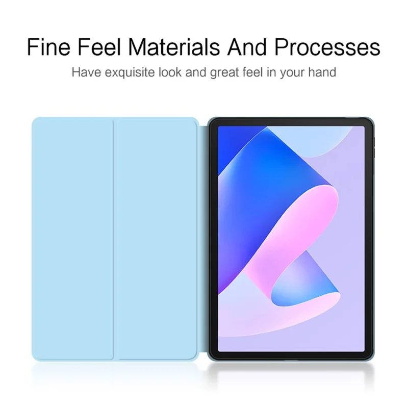 Кожаный чехол PU для Huawei MatePad 11 (2023) Защитный флипкейс с подставкой - Синий