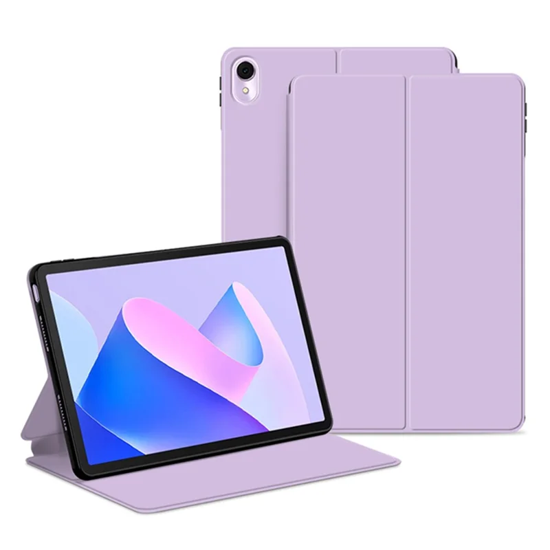 Étui en cuir PU pour Huawei MatePad 11 (2023) Housse de protection à rabat avec support - Violet
