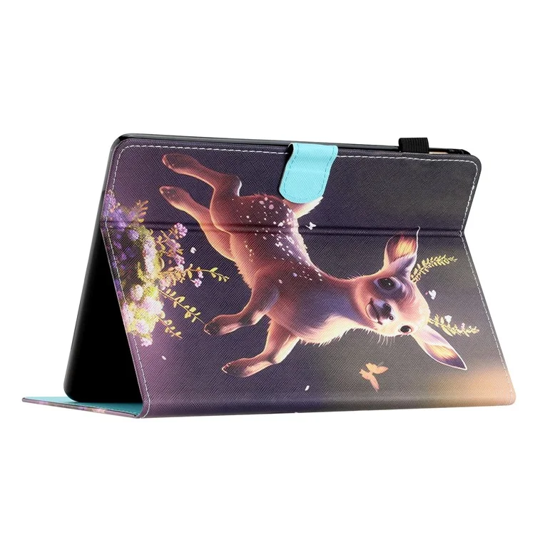 Anti-Scratch Tablet Case for Amazon Kindle Youth Edition 2022 Shockproof Cover Pattern Printing PU Leather Case - Deer