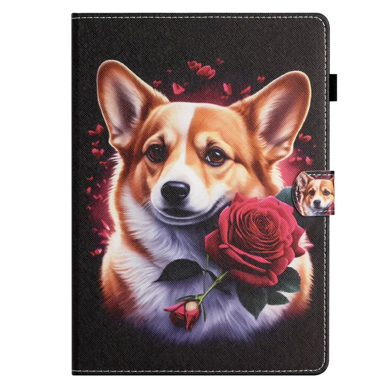 For Samsung Galaxy Tab S6 Lite (2024) / S6 Lite (2022) / S6 Lite (2020) P610 / P615 Anti-Scratch PU Leather Flip Cover - Dog