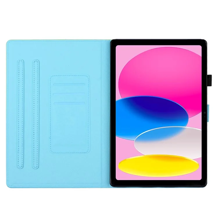 Anti-Drop Tablet Case for iPad (2025) / 10.9 (2022) PU Leather Folio Flip Cover Pattern Printing Shockproof Case - Deer