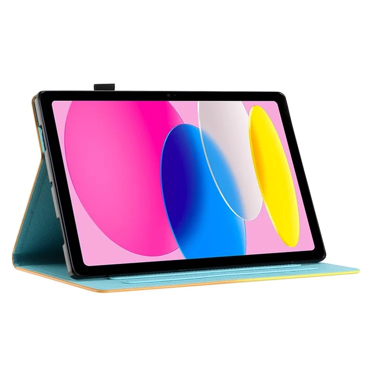 Anti-Drop Tablet Case for iPad (2025) / 10.9 (2022) PU Leather Folio Flip Cover Pattern Printing Shockproof Case - Deer