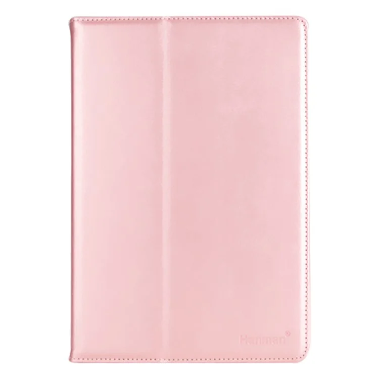 HANMAN Capa Protetora Dobrável de 11 Polegadas Flip Cover Universal de Couro PU para Tablet - Rose Gold