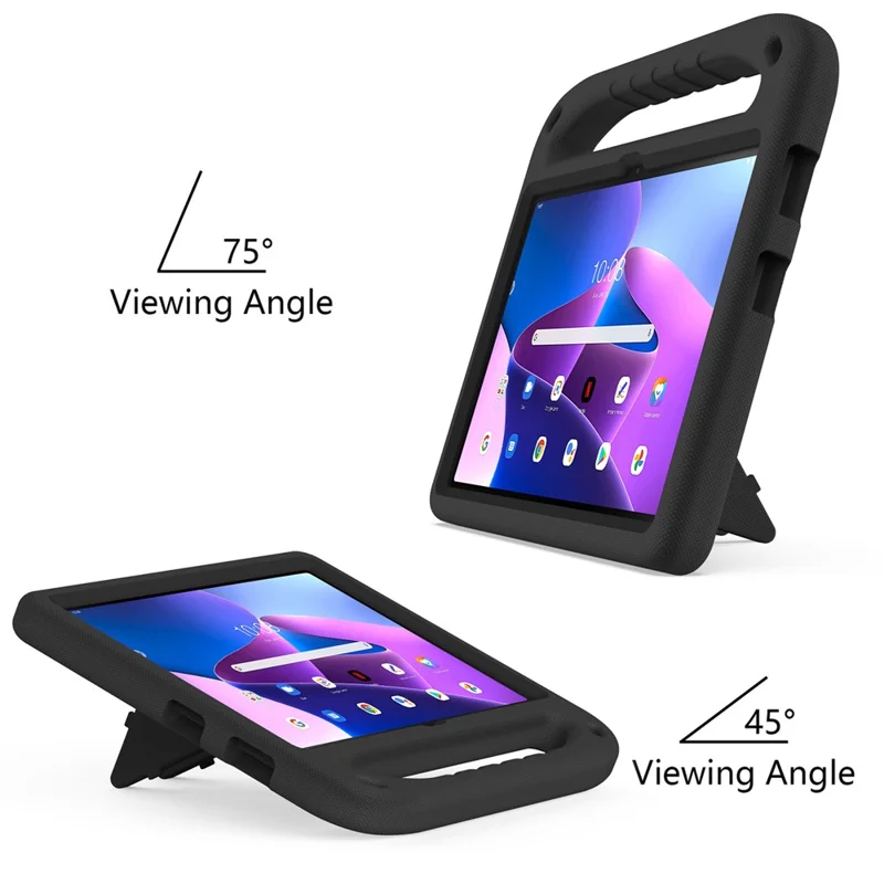 Per Lenovo Tab M10 (Gen 3) Tab-328F Supporto Tablet Custodia Maniglia Anti-caduta EVA Custodia Tablet - Nero