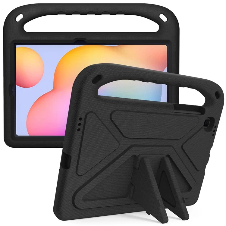 Pour Samsung Galaxy Tab S6 Lite (2020) / (2022) Kickstand Tablet Case de Tablette à Main Portable Couverture de Tablette à Main Portable - Noir