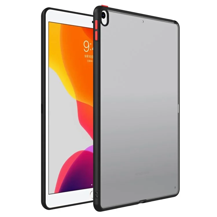 Para iPad Air 10.5 polegadas (2019) Capa de Tablet Matte Translúcida PC+TPU Contraste de Cor Capa de Tablet - Preto