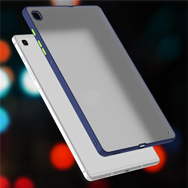 For Samsung Galaxy Tab S6 Lite (2024) / S6 Lite (2022) / S6 Lite (2020) SM-P610 P615 Matte Tablet Case PC+TPU Cover - Blue