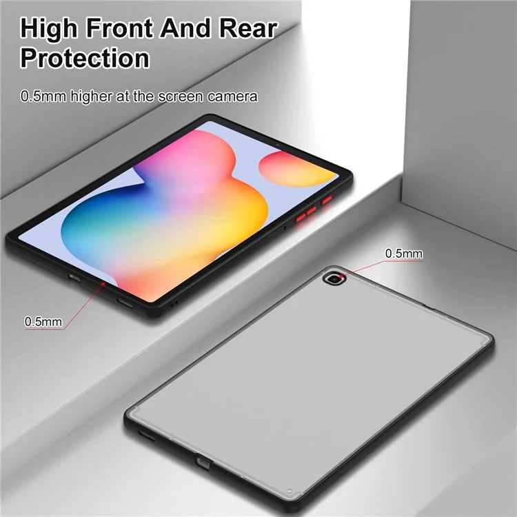 For Samsung Galaxy Tab S6 Lite (2024) / S6 Lite (2022) / S6 Lite (2020) SM-P610 P615 Matte Tablet Case PC+TPU Cover - Blue