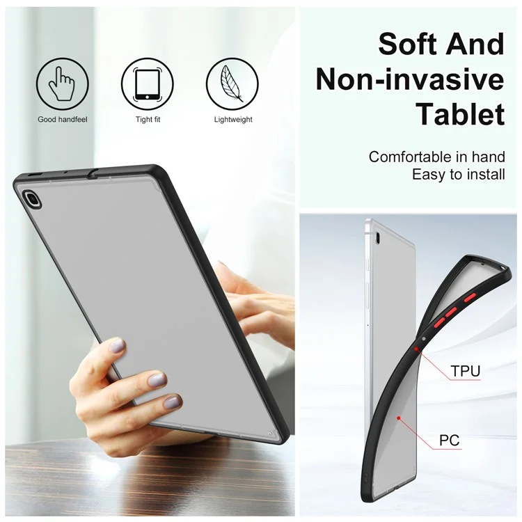 For Samsung Galaxy Tab S6 Lite (2024) / S6 Lite (2022) / S6 Lite (2020) SM-P610 P615 Matte Tablet Case PC+TPU Cover - Blue