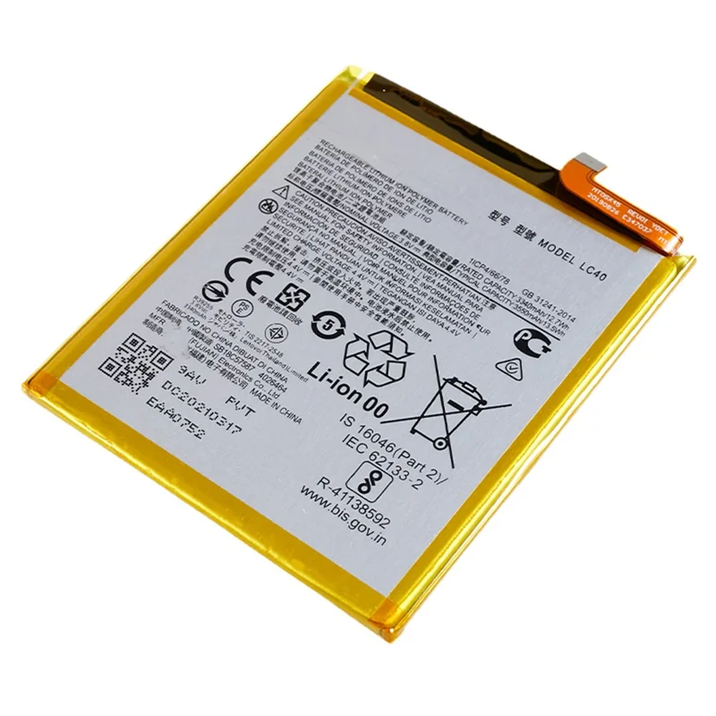 3.8V 3340mAh Li-ion Battery Assembly Part for Motorola Moto E (2020) , Encode: LC40 (without Logo)