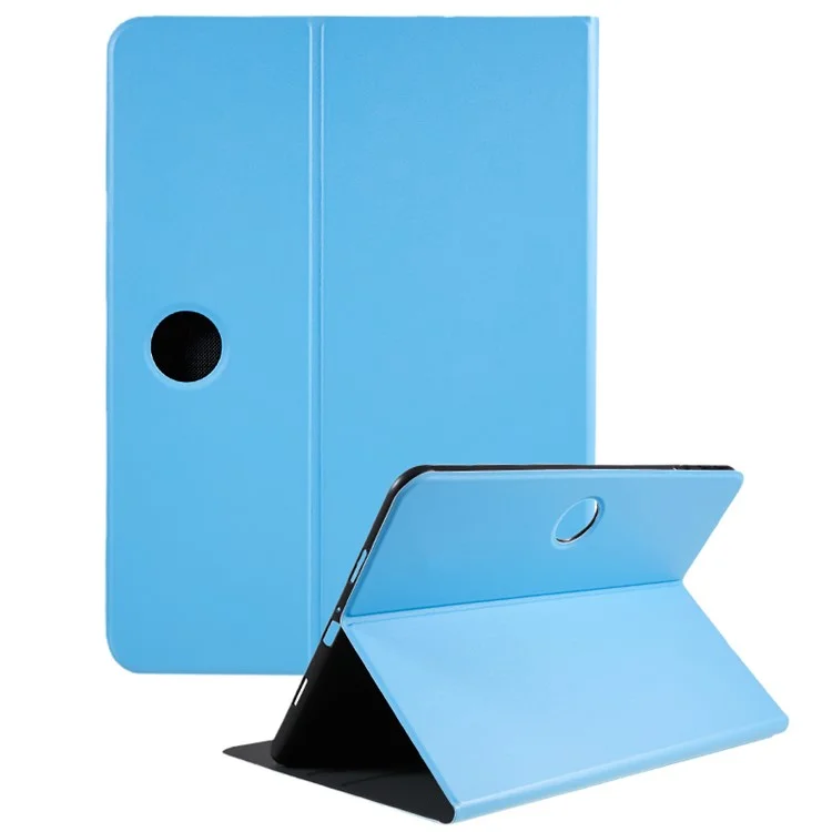 For Oppo Pad 2 Flip Book Cover PU Leather Stand Protective Tablet Case - Sky Blue