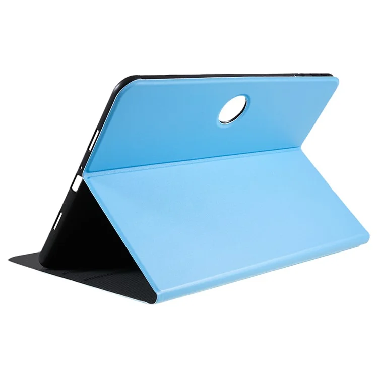 For Oppo Pad 2 Flip Book Cover PU Leather Stand Protective Tablet Case - Sky Blue