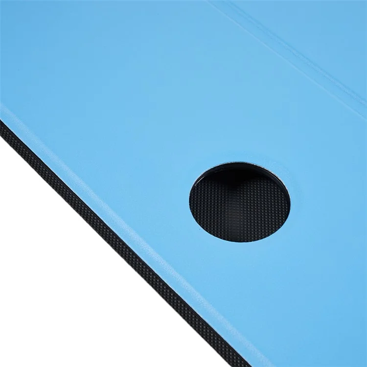 For Oppo Pad 2 Flip Book Cover PU Leather Stand Protective Tablet Case - Sky Blue