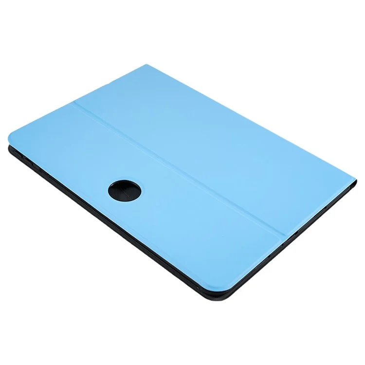 For Oppo Pad 2 Flip Book Cover PU Leather Stand Protective Tablet Case - Sky Blue