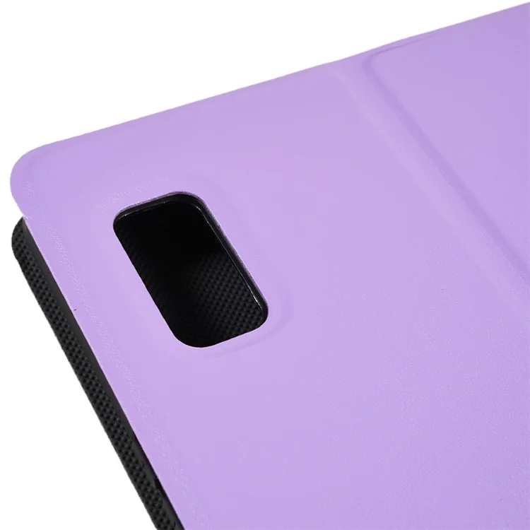 For Lenovo Tab M9 PU Leather Tablet Case Foldable Stand Protective Tablet Cover - Purple