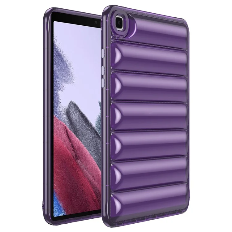 For Samsung Galaxy Tab A 8.0 (2019) SM-T290 (Wi-Fi) / SM-T295 (LTE) Tablet Case Soft TPU Down Jacket Design Protective Cover - Purple