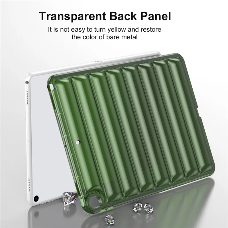 För iPad Air 10,5 tum (2019) Soft TPU-skockproof hårddisk i nedjackdesign - Lila