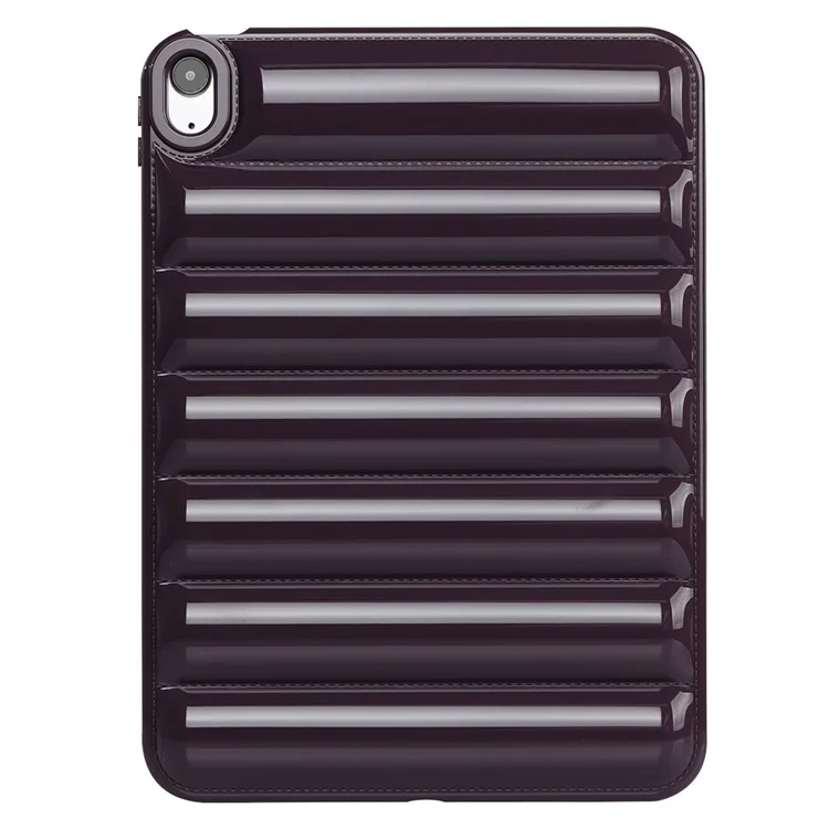 Down Jacket Texture Soft TPU Cover For iPad Air (2020) / (2022) Candy Color Tablet Case - Wine Red