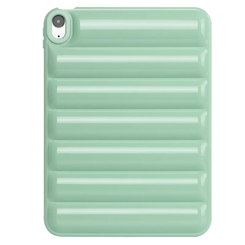 Down Jacket Texture Soft TPU Cover For iPad Air (2020) / (2022) Candy Color Tablet Case - Green