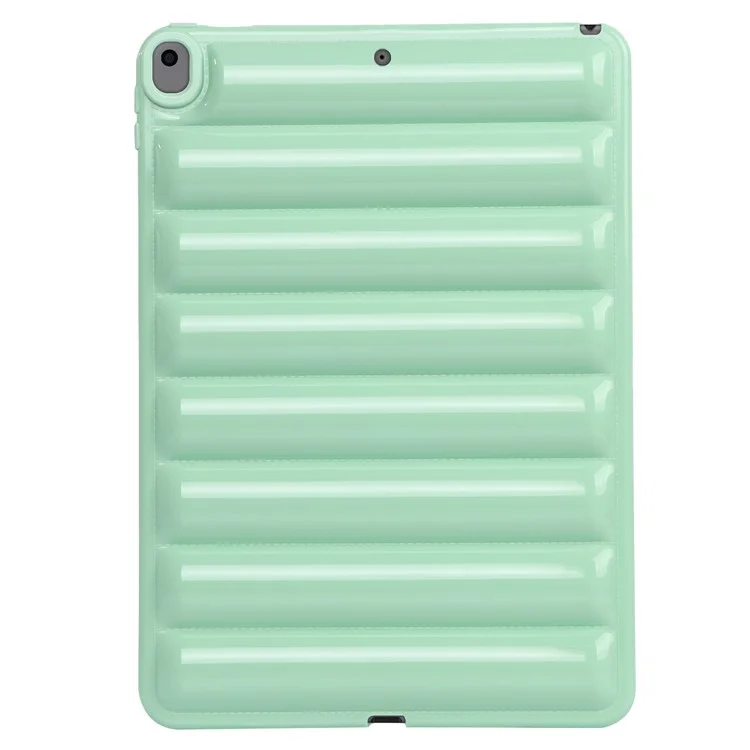 Защитный Корпус Планшета Для Ipad Air 10,5 Дюйма (2019) Candy Color Down Down Texture Texture Soft TPU Крышка - Зеленый