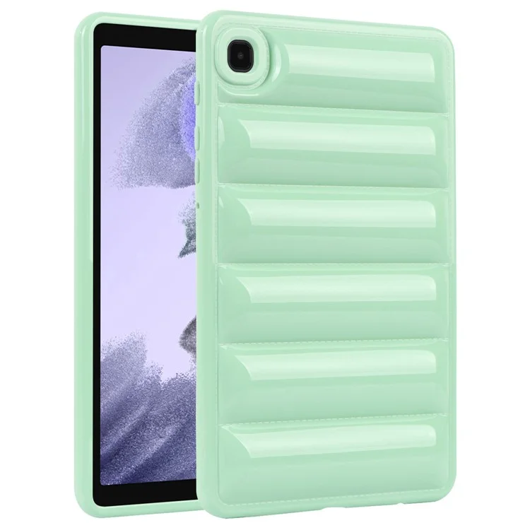 Pour Samsung Galaxy Tab A7 Lite 8.7 pouces T225 / T220 Étui de protection anti-rayures pour tablette en forme de veste doudoune en TPU - Vert