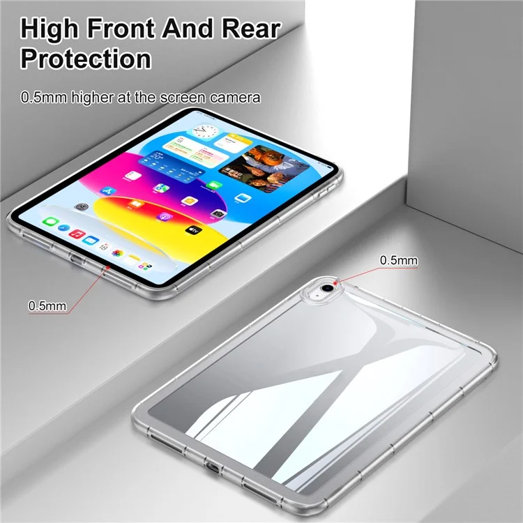 Protective Tablet Case for iPad mini (2024) / mini (2021) Anti-Scratch Clear TPU Cover - Grey