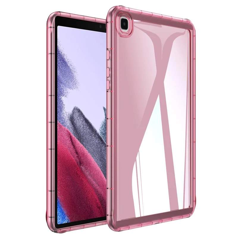 For Samsung Galaxy Tab A7 Lite 8.7-inch T225 T220 TPU Tablet Case Transparent Back Cover - Pink