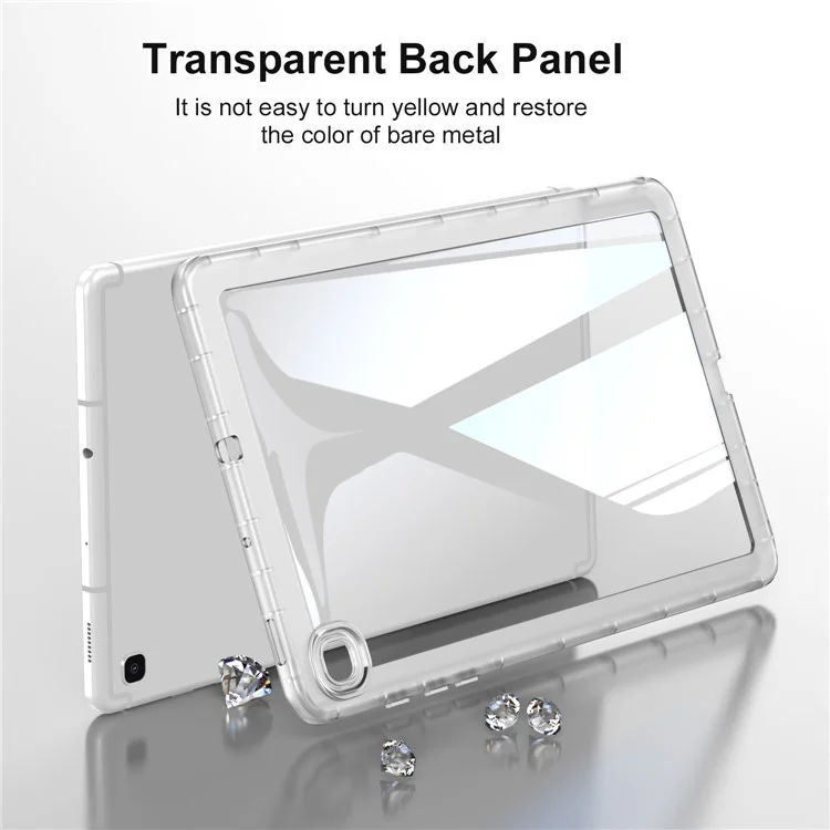 Para Samsung Galaxy Tab S6 Lite P610 P615 / Tab S6 Lite (2022) Caixa de Comprimido Transparente Acrílico+tampa do Tablet Tpu - Transparente