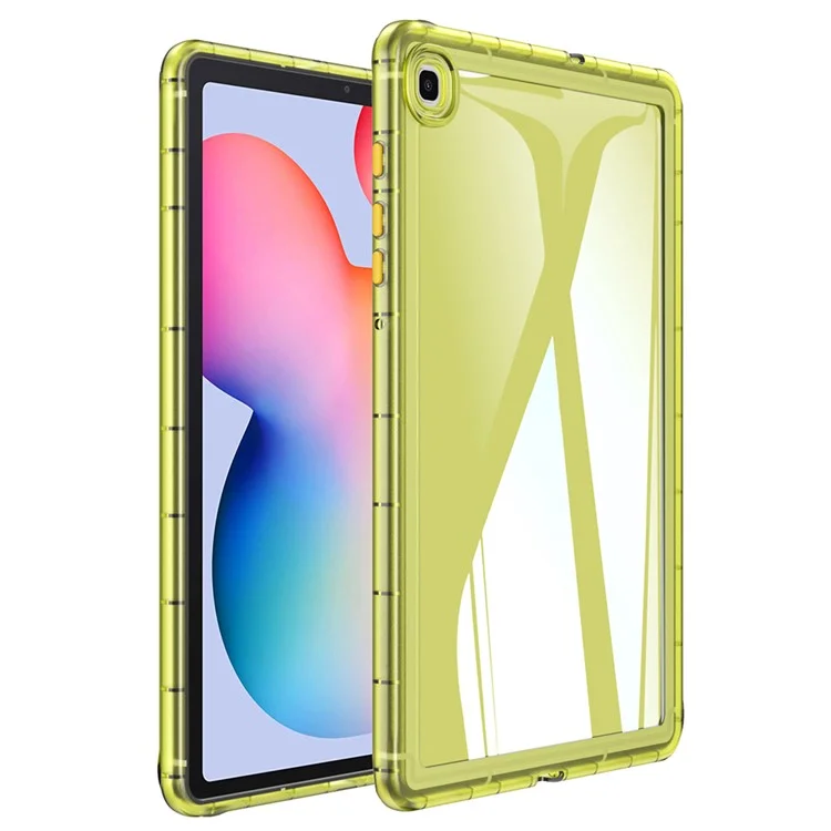 Pour Samsung Galaxy Tab S6 Lite (2024) / S6 Lite (2022) / S6 Lite (2020) SM-P610 P615 Transparent Tablet Case TPU Tablet Cover - Jaune