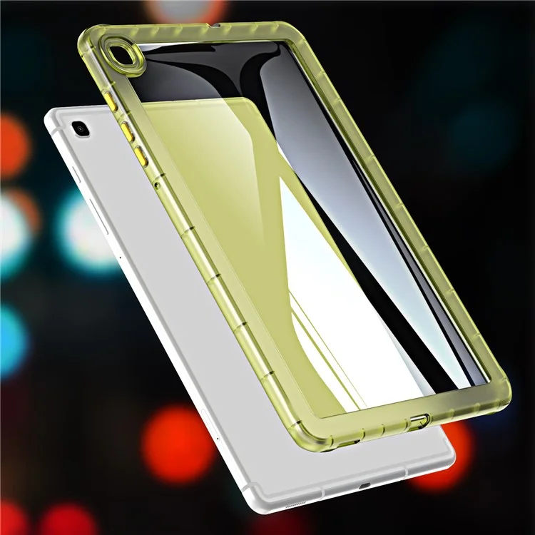 Pour Samsung Galaxy Tab S6 Lite (2024) / S6 Lite (2022) / S6 Lite (2020) SM-P610 P615 Transparent Tablet Case TPU Tablet Cover - Jaune