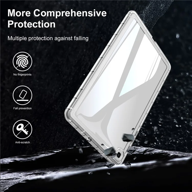 Pour Samsung Galaxy Tab S6 Lite (2024) / S6 Lite (2022) / S6 Lite (2020) SM-P610 P615 Transparent Tablet Case TPU Tablet Cover - Jaune
