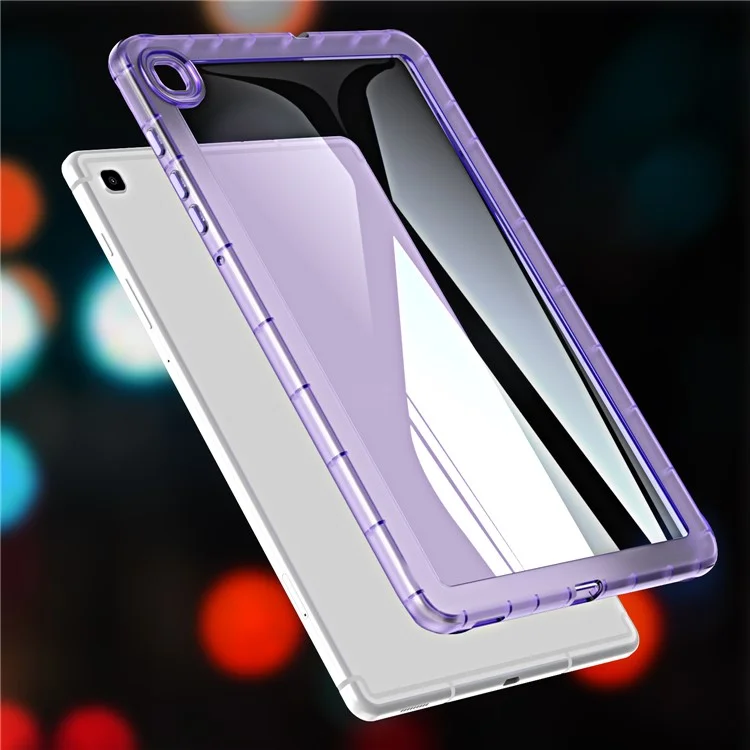 For Samsung Galaxy Tab S6 Lite (2024) / S6 Lite (2022) / S6 Lite (2020) SM-P610 P615 Transparent Tablet Case TPU Tablet Cover - Light Purple