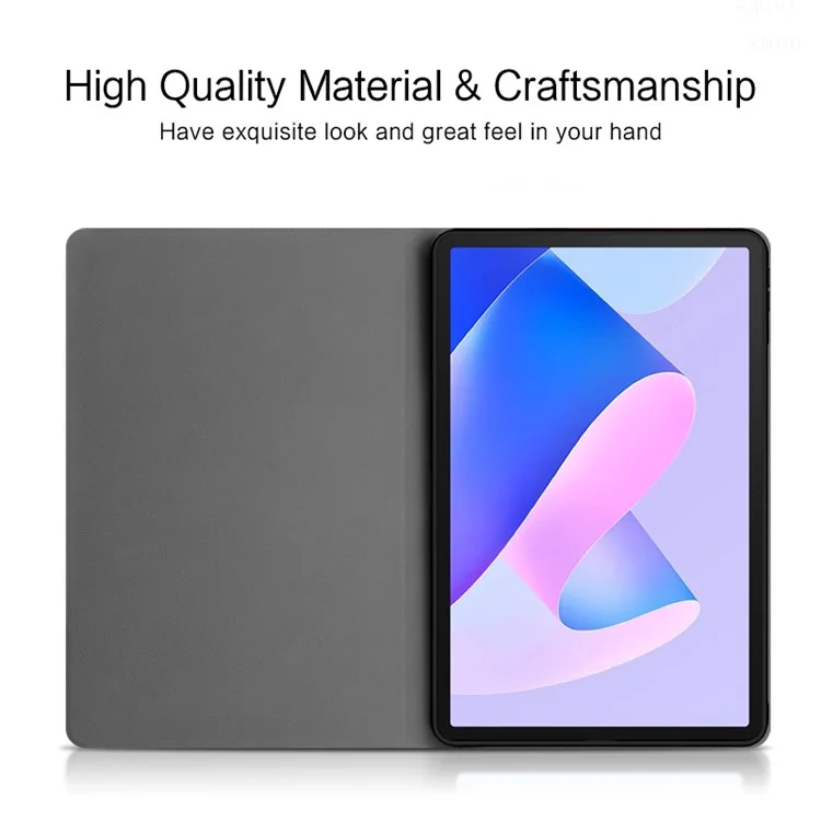Para Huawei MatePad 11 (2023) Funda de tableta de piel de ante antiarañazos, soporte, funda de tableta - Gris